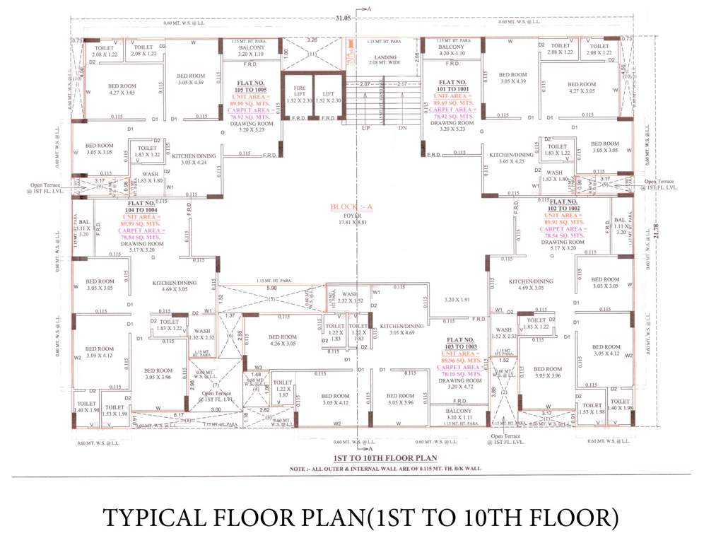  panchratna Panchratna Cluster Plan from 1st to 10th Floor