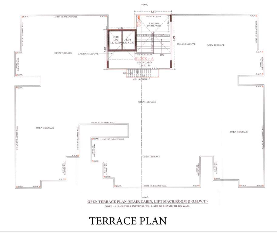  panchratna Panchratna Terrace Floor Cluster Plan