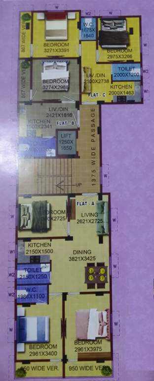 paradise Debnath paradise Cluster Plan from 1st to 5th Floor