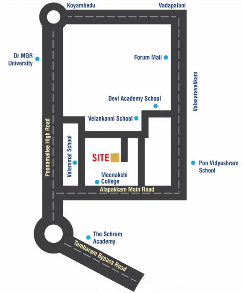  aksharam Location Plan