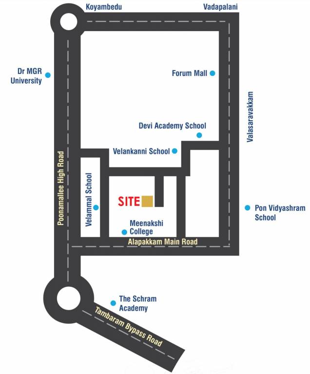  aksharam Location Plan