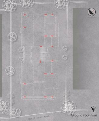  paramhans-apartment Block  A Ground Cluster Plan