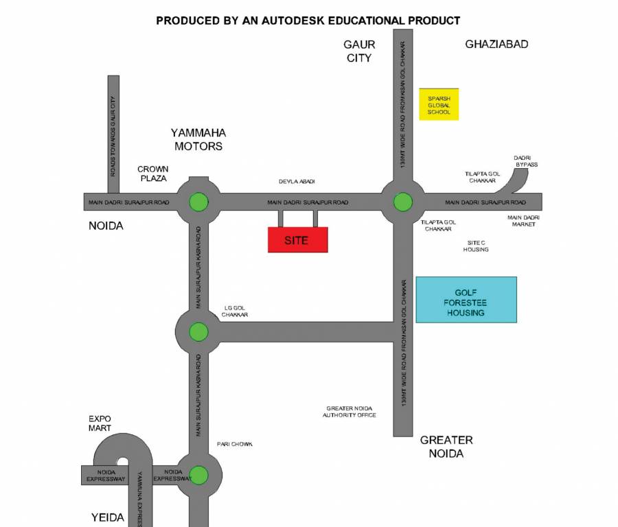  greno residency Location Plan