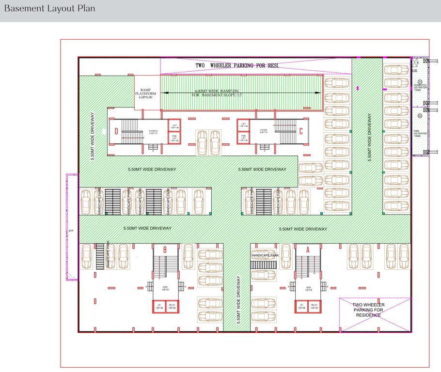  fortune 99 B, C, D Basement Cluster Plan