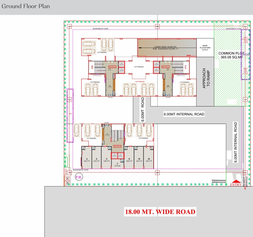  fortune 99 B, C, D Ground Cluster Plan
