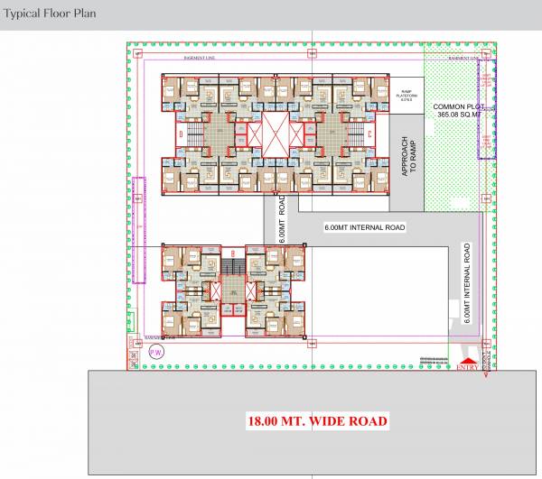  fortune-99 B, C, D Typical Cluster Plan