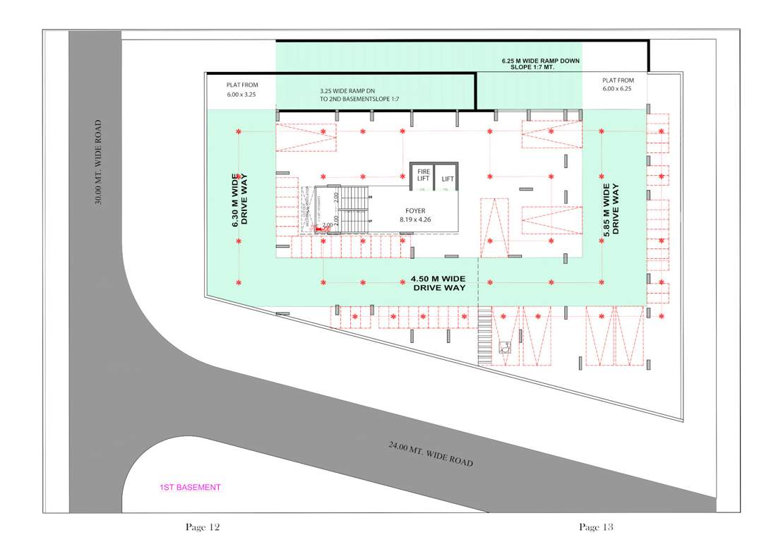  rudra heights Rudra Heights Basement Floor Cluster Plan