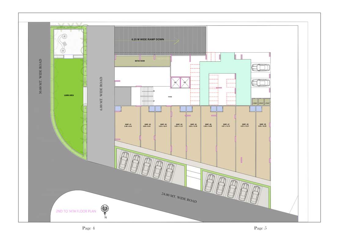  rudra heights Rudra Heights Cluster Plan from 2nd to 11th Floor