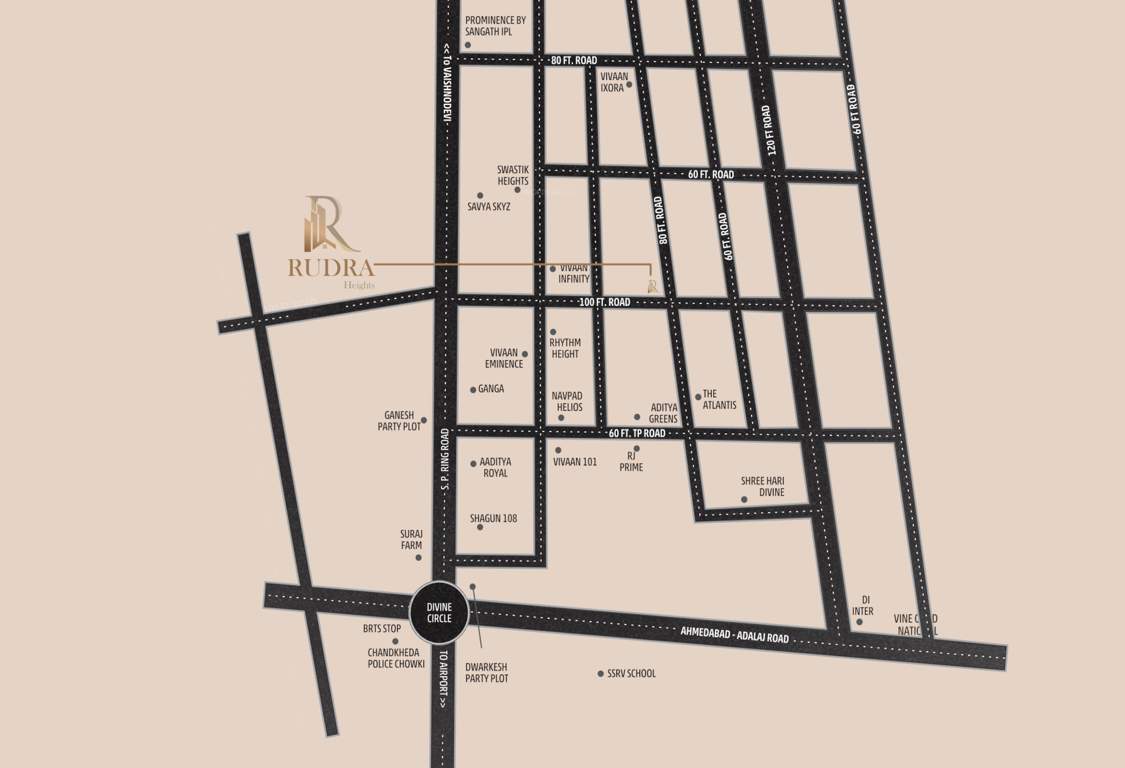  rudra heights Location Plan
