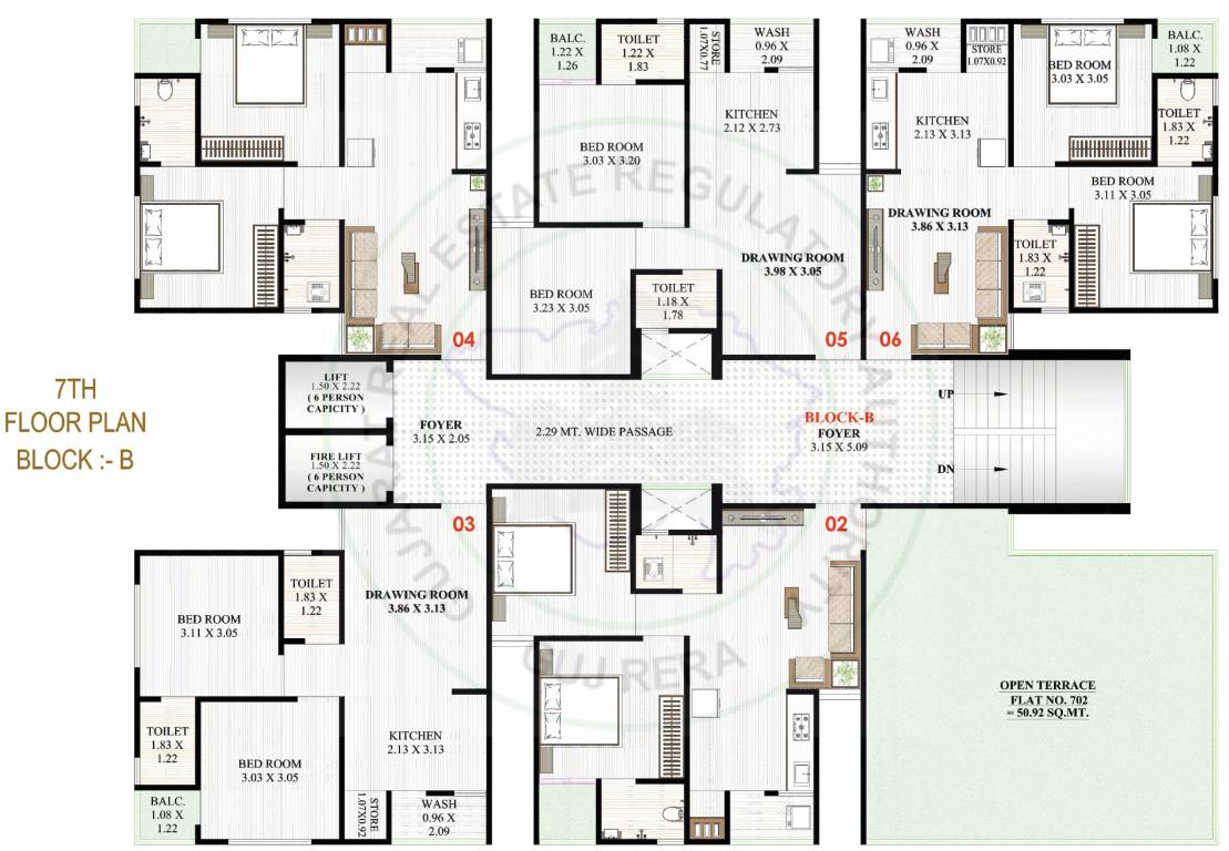  silicon valley B Cluster Plan For 7th Floor