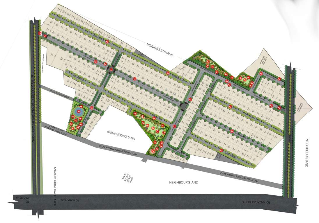  temple square bajjuri Layout Plan