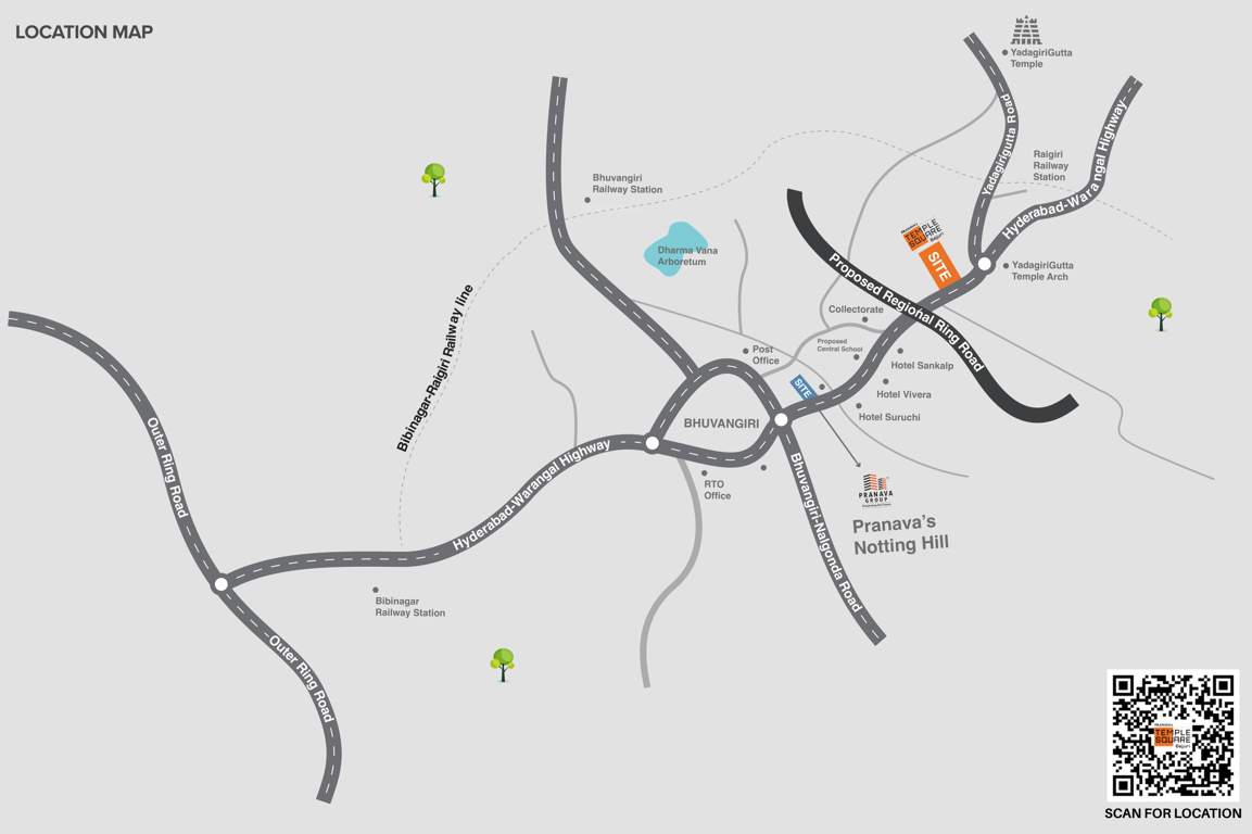  temple square bajjuri Location Plan
