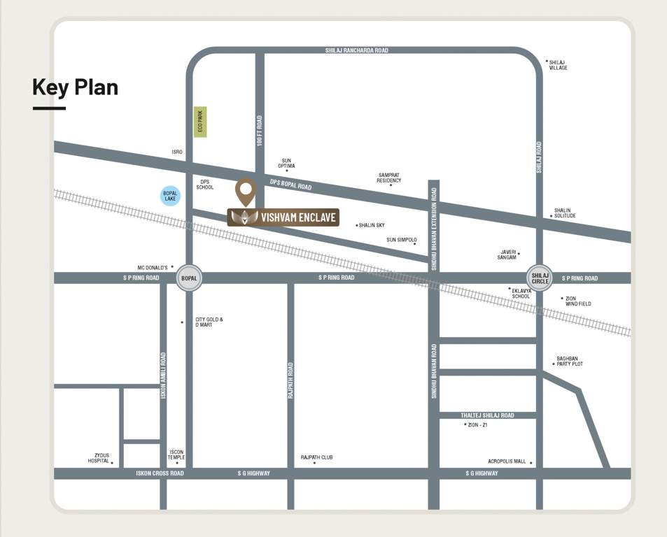  vishvam enclave Location Plan