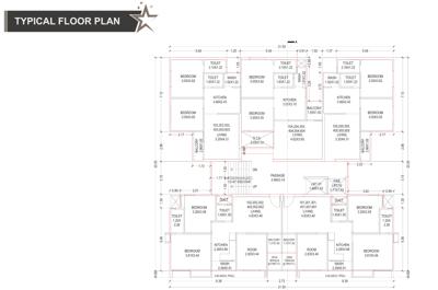 Taj Residency Cluster Plan from 1st to 6th Floor taj-residency Taj Residency Cluster Plan from 1st to 6th Floor