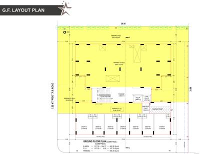 Taj Residency Ground Floor Cluster Plan taj-residency Taj Residency Ground Floor Cluster Plan