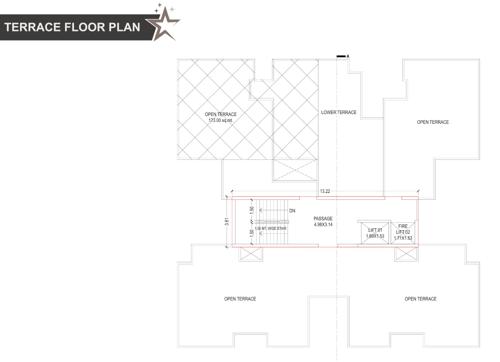 Taj Residency Terrace Floor Cluster Plan taj-residency Taj Residency Terrace Floor Cluster Plan