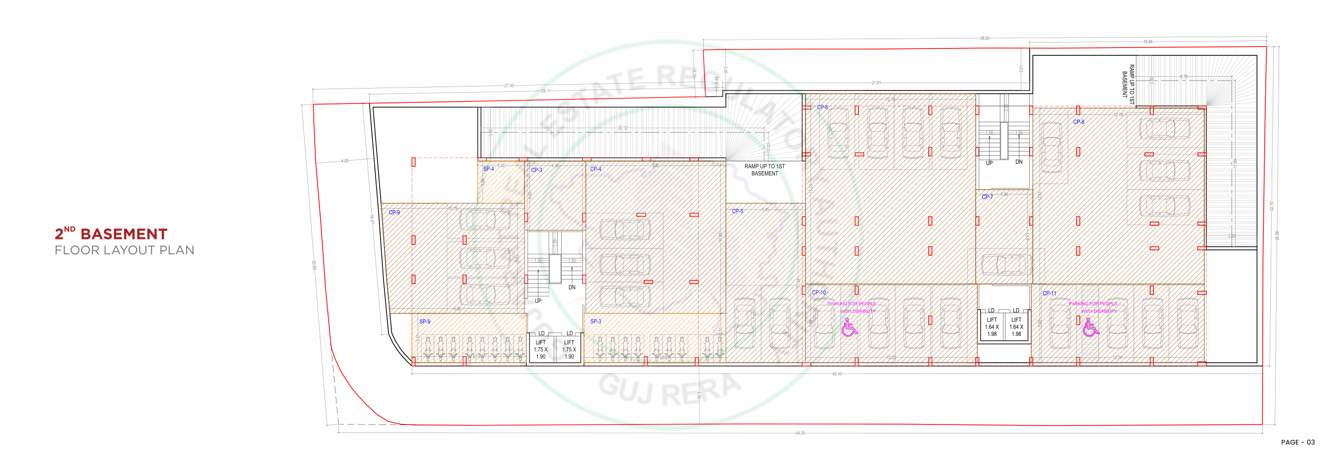  city life Block A To B Cluster Plan for Basement 2 Floor