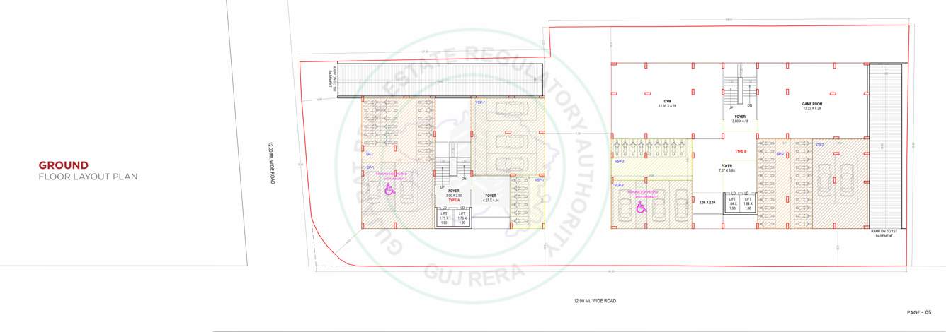  city life Block A To B Cluster Plan for ground Floor