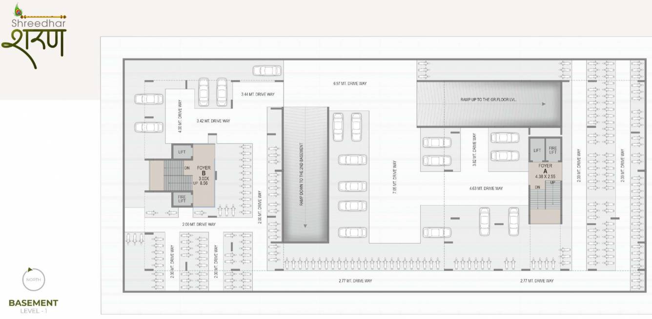 sharan A, B Basement 1 Cluster Plan