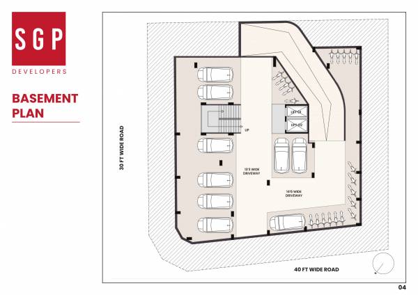  upasana-apartment Block A Cluster Plan for basment Floor