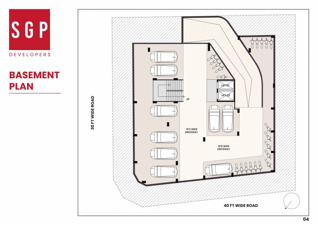  upasana apartment Block A Cluster Plan for basment Floor