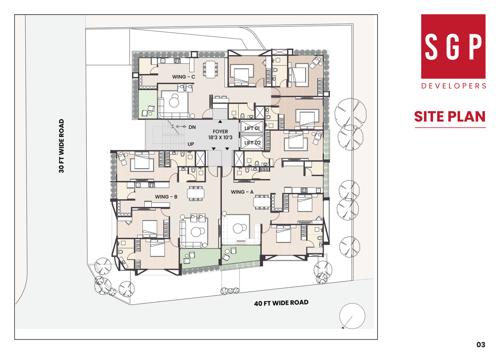  upasana-apartment Block A Cluster Plan from 1st to 7th Floor