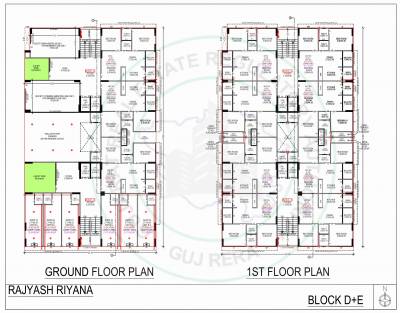  riyana D & E Cluster Plan From Ground To 1st Floor