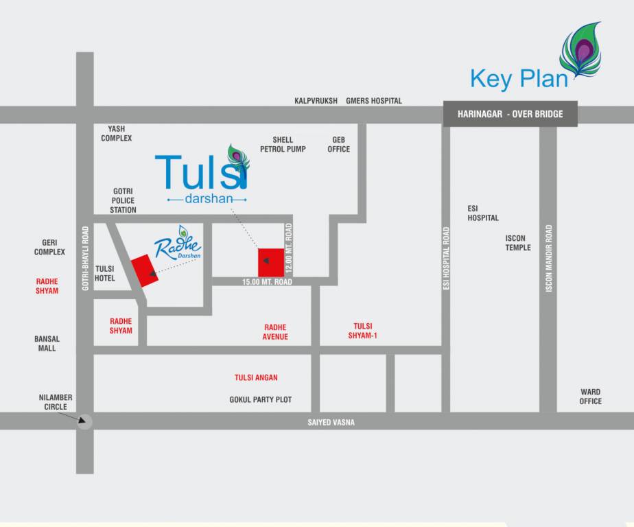  tulsi darshan Location Plan