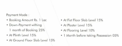 parkstreet Construction Linked Payment (CLP) Payment Plan