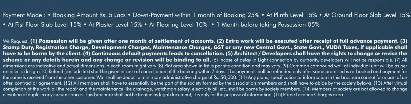parkstreet Construction Linked Payment (CLP) Payment Plan