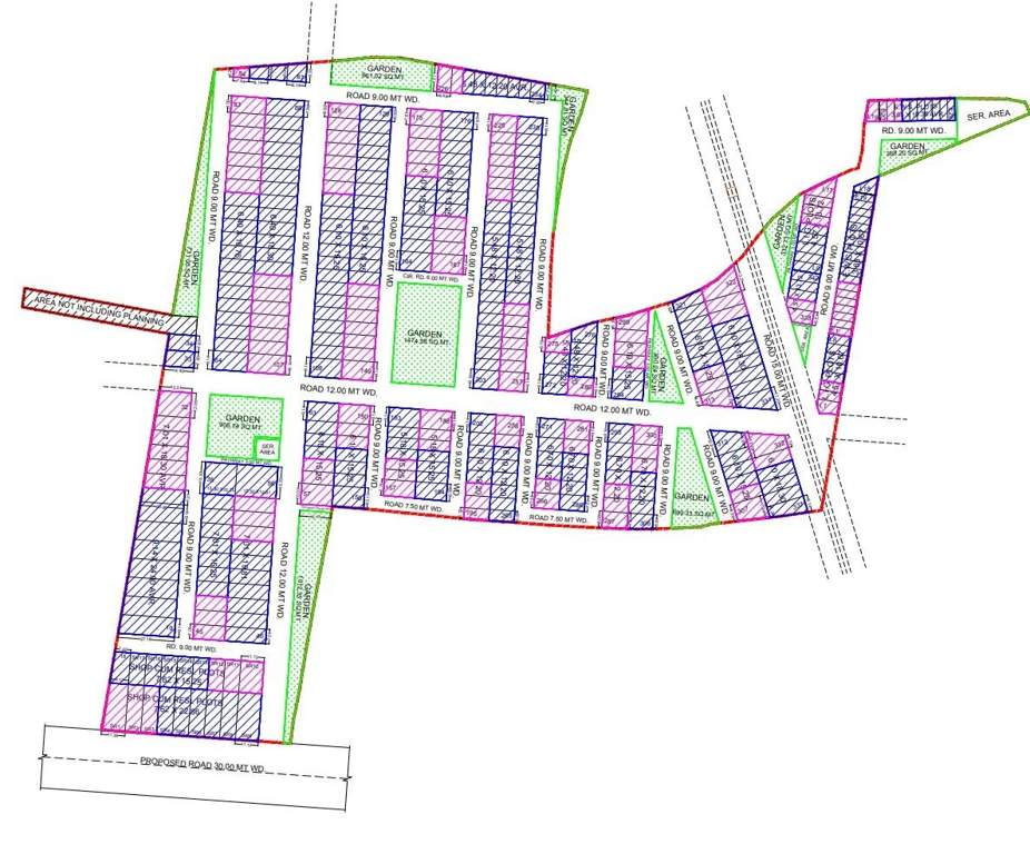 iris bds paradise Layout Plan