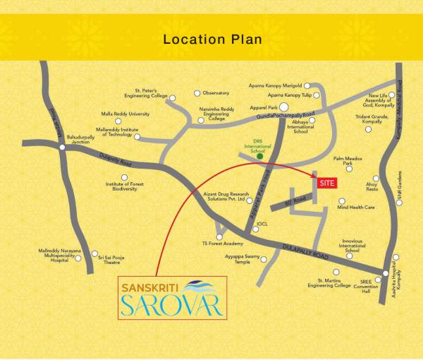  sanskriti-sarovar Location Plan