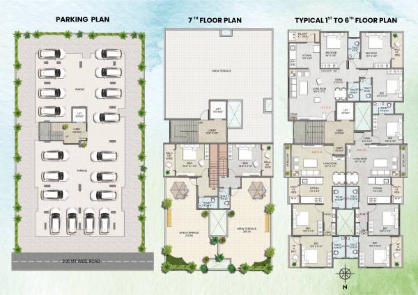  pride Pride Cluster Plan for Typical Floor