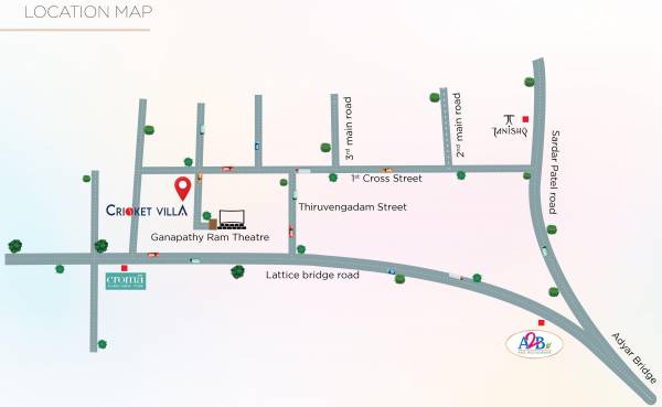  cricket-villa Location Plan