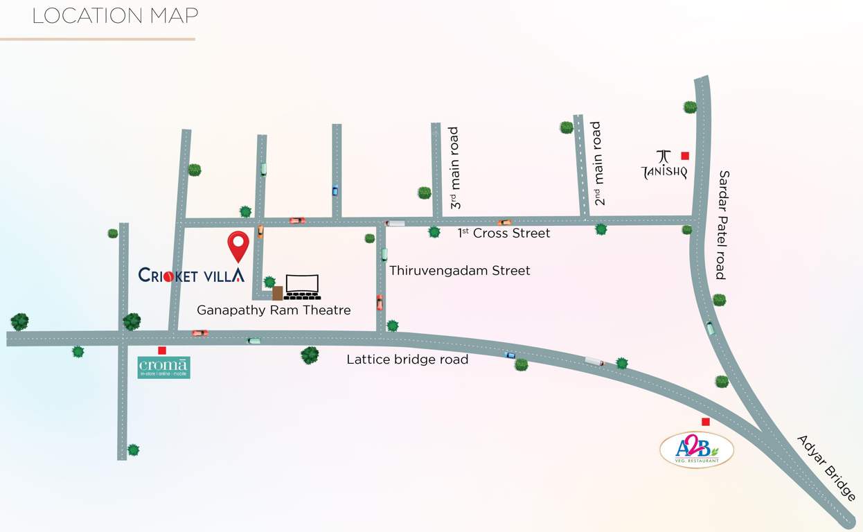  cricket villa Location Plan
