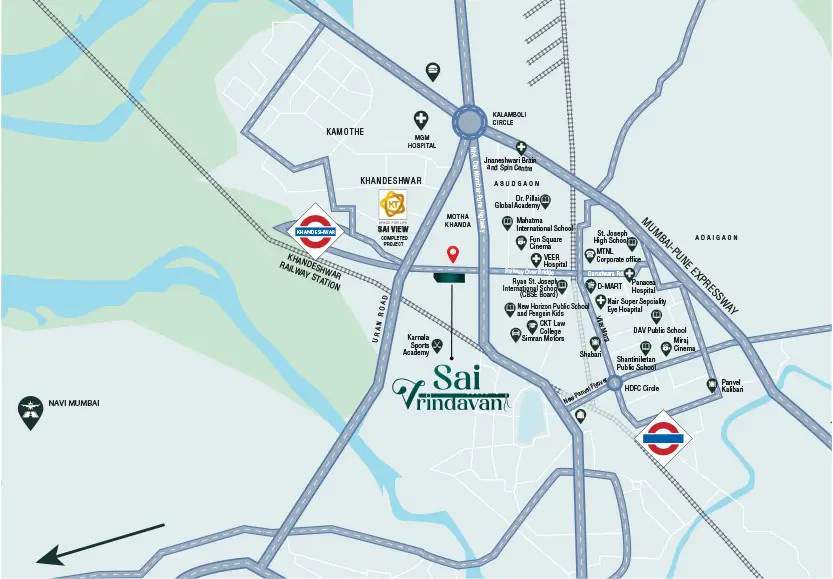  sai vrindavan Location Plan