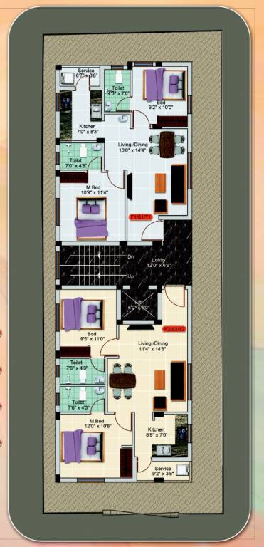  krishna Krishna Cluster Plan For Typical Floor Plan