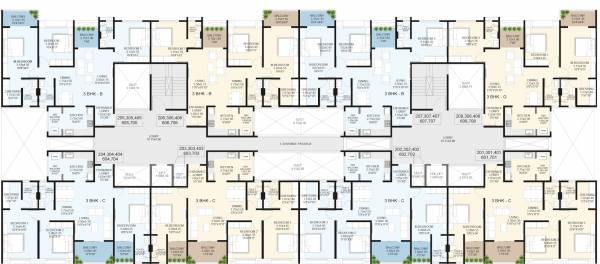  casa-j-building Casa J Building Cluster Plan For typical Floor Plan