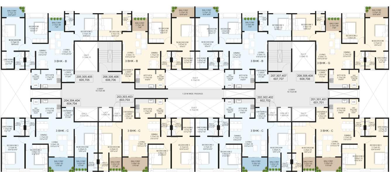  casa j building Casa J Building Cluster Plan For typical Floor Plan