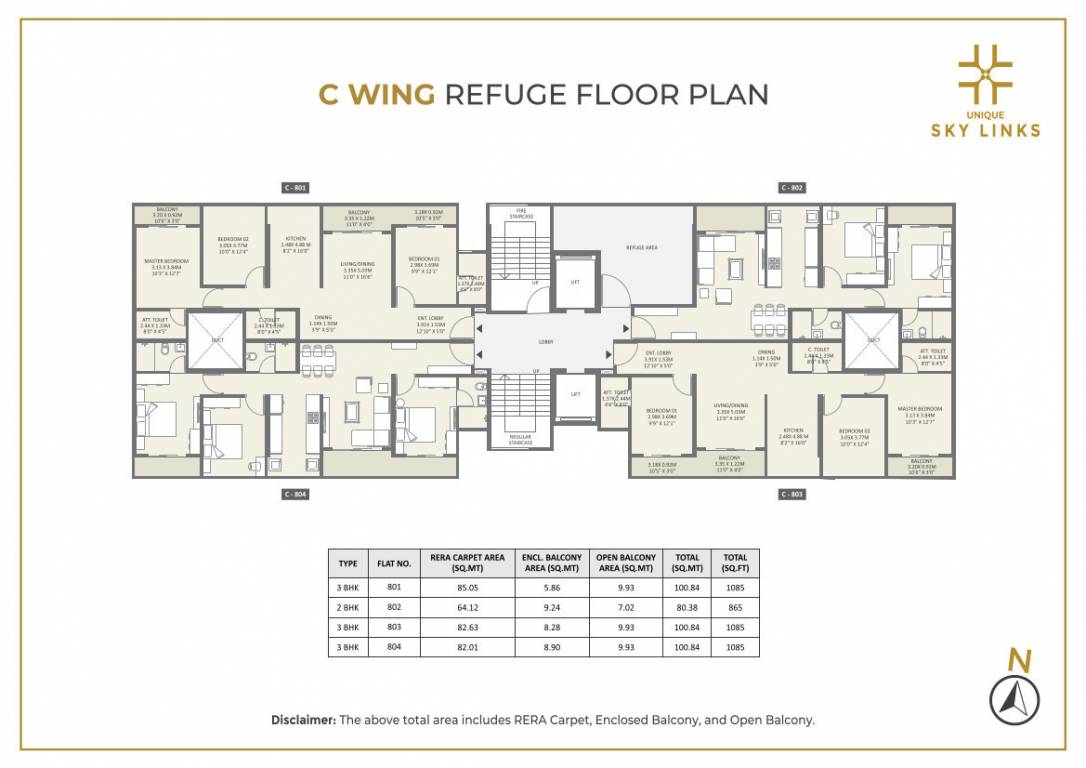  sky links phase i Wing C Cluster Plan
