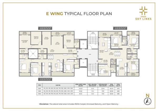  sky-links-phase-i Wing C Cluster Plan