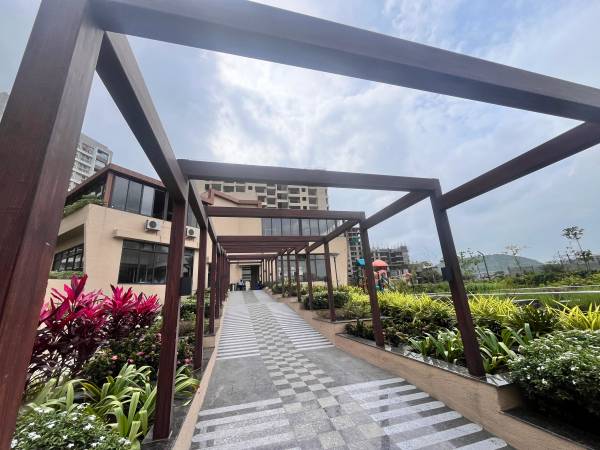 Landscape Garden and Tree Planting amenities of Goel Ganga New Town Ph 4 D Bldg