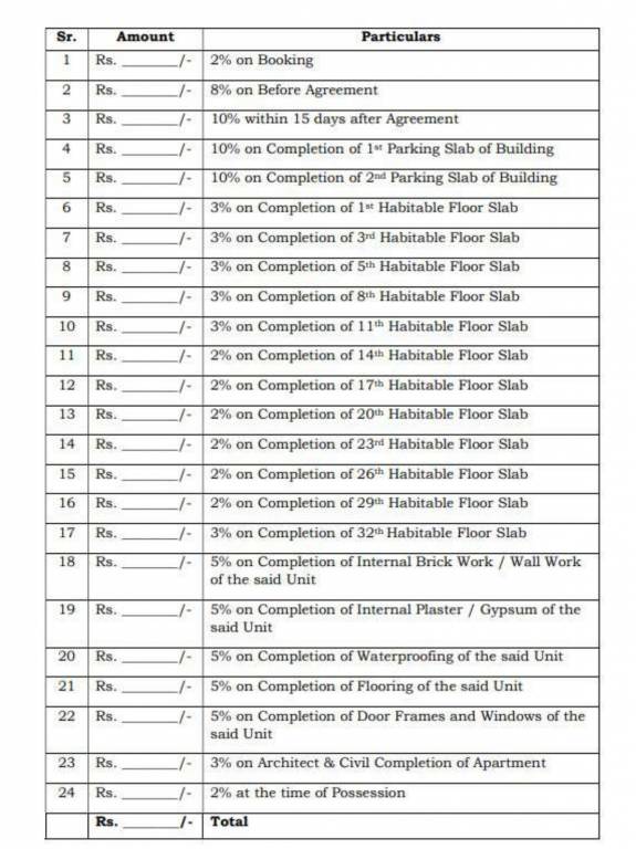 flamante-by-vtp-luxe-phase-2 Time Linked Payment (TLP) Payment Plan