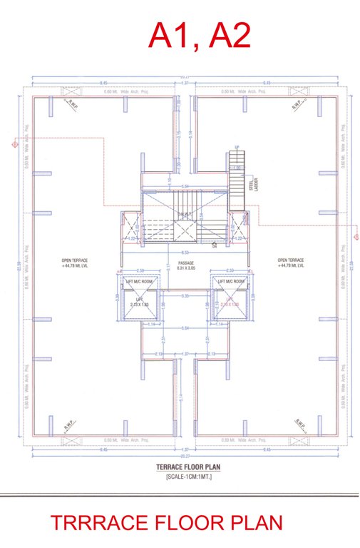  nilkanth luxuria A1 + A2  Terrace Cluster Plan