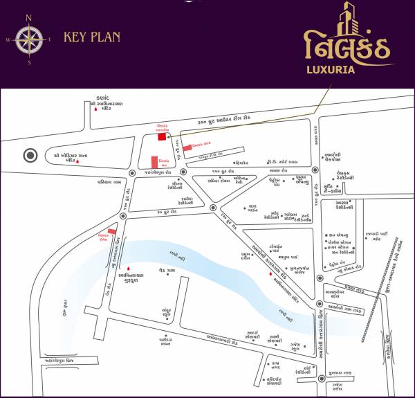  nilkanth-luxuria Location Plan