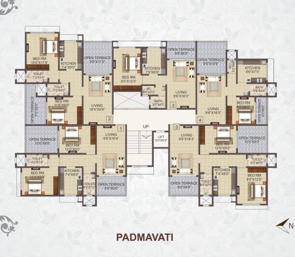  emrald Building 1 Cluster Plan for Typical Floor