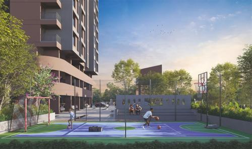  park-west Basketball Court