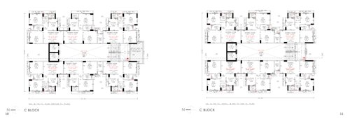  vertex-luxuria Block C Cluster Plan from 1st to 10th Floor