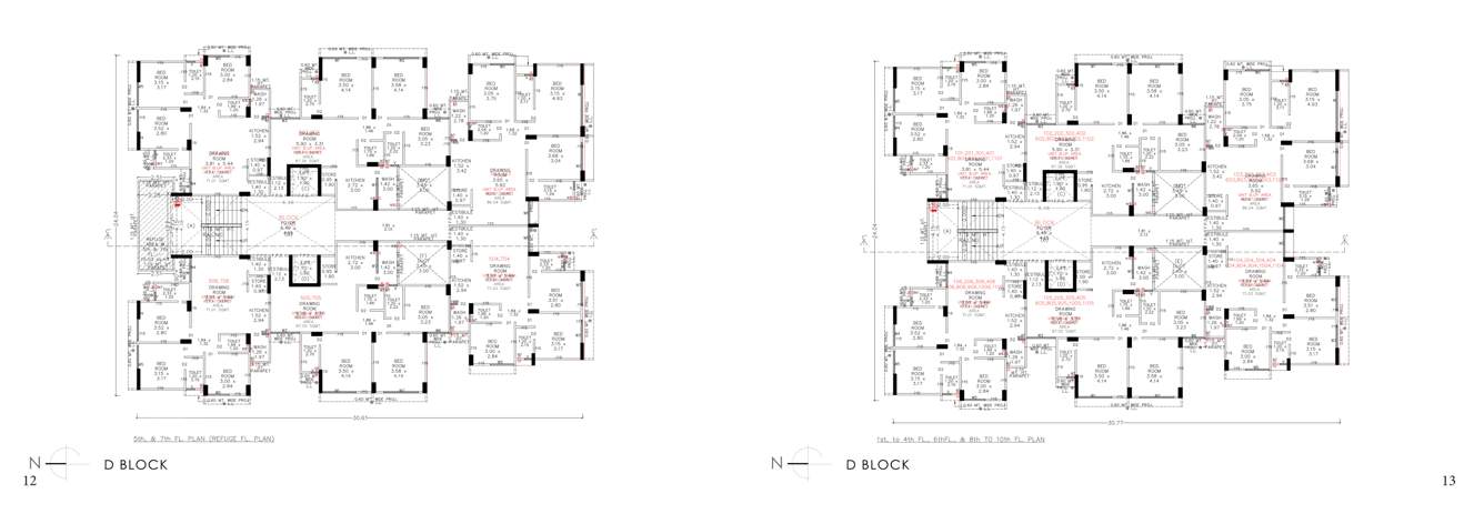  vertex luxuria Block D Cluster Plan from 1st to 10th Floor