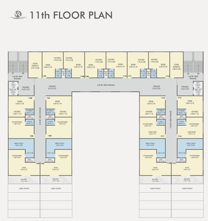 infinity 1 Cluster Plan For 11th Floor